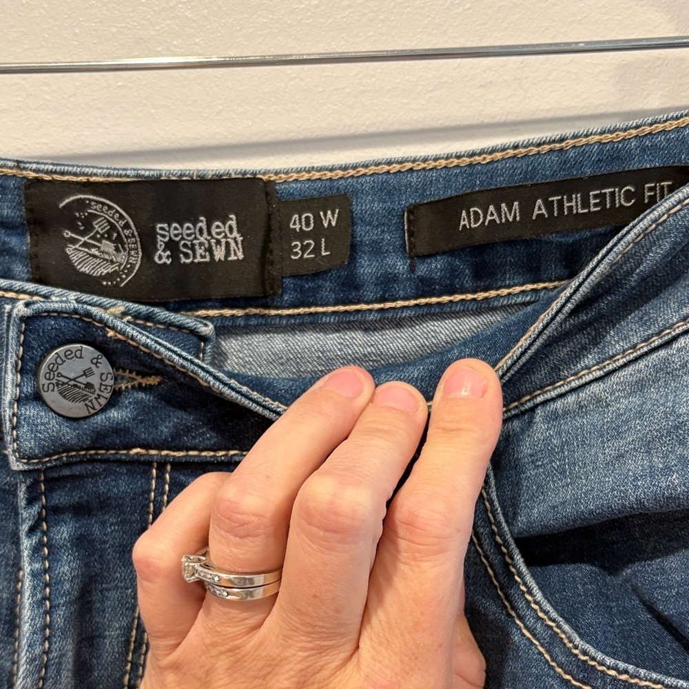 Adam Men's Relaxed Fit Indigo Jeans - Picture 2 of 7